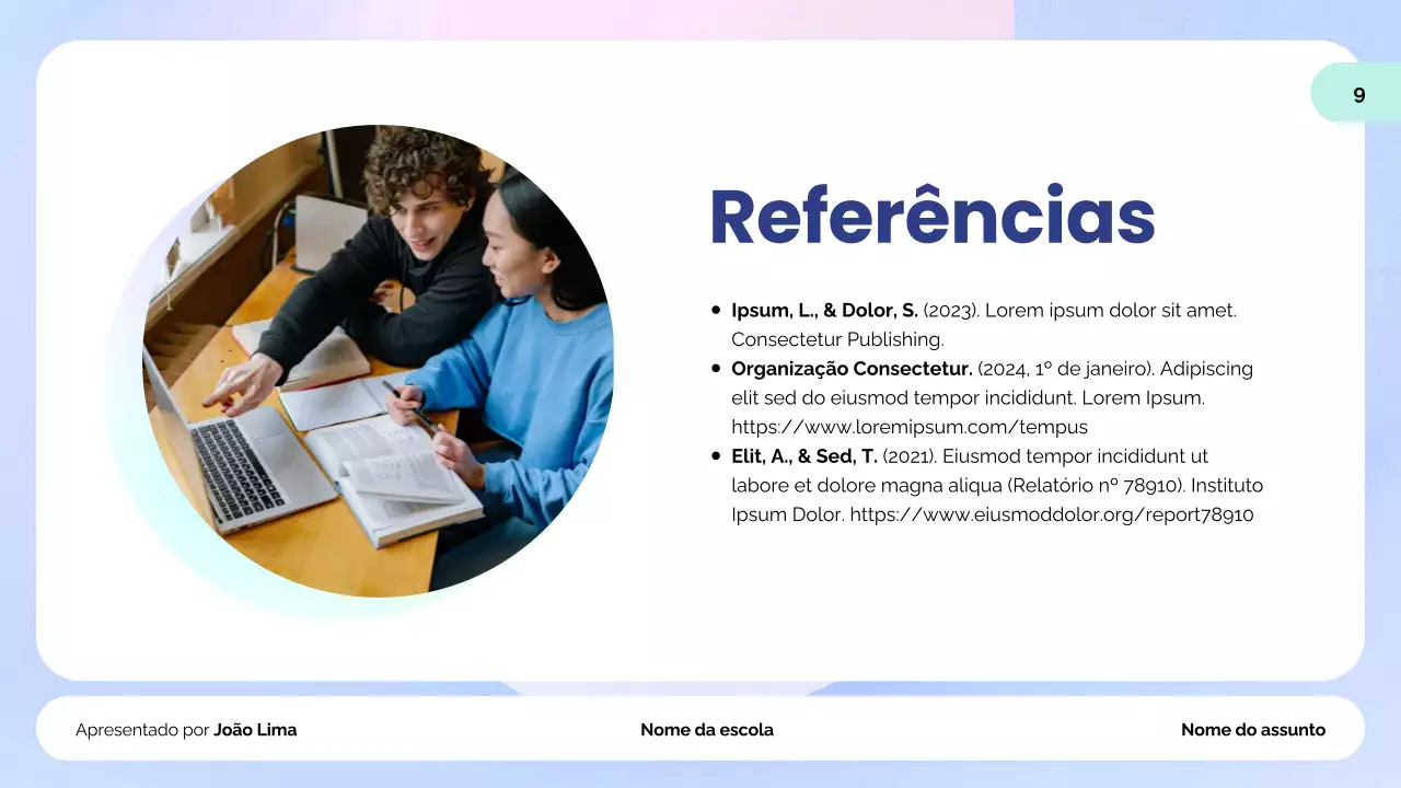 apresentação sobre o ensino moderno da menta