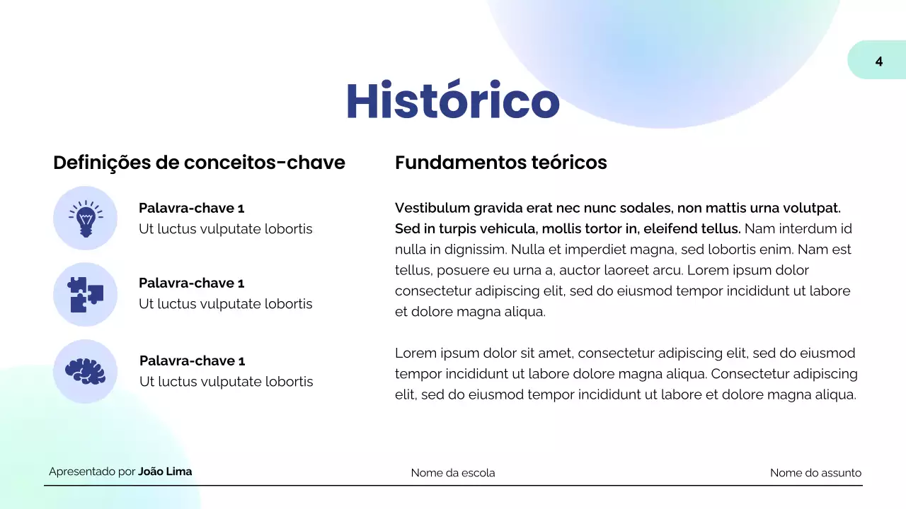 apresentação sobre o ensino moderno da menta