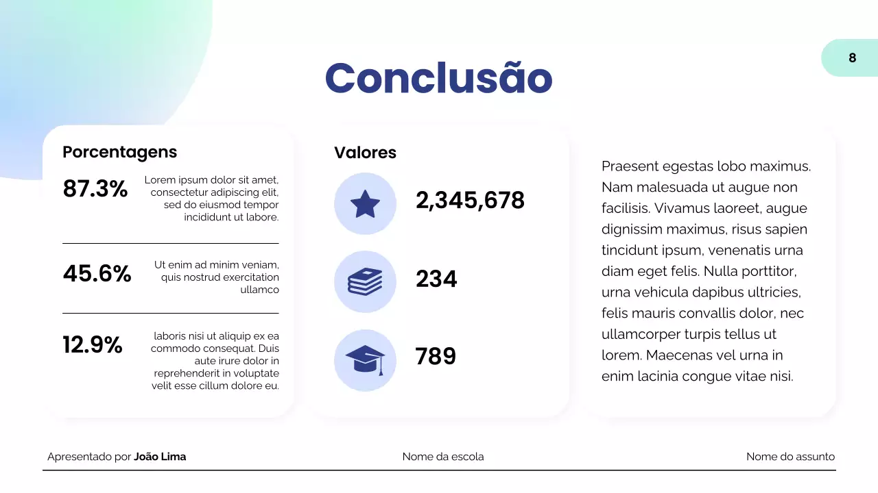 apresentação sobre o ensino moderno da menta