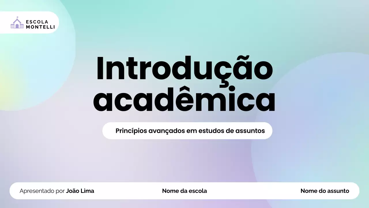 apresentação sobre o ensino moderno da menta