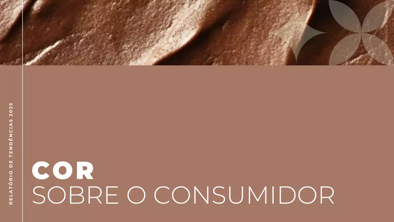 castanho e bege relatório de tendências moderno cor do ano apresentação de documento