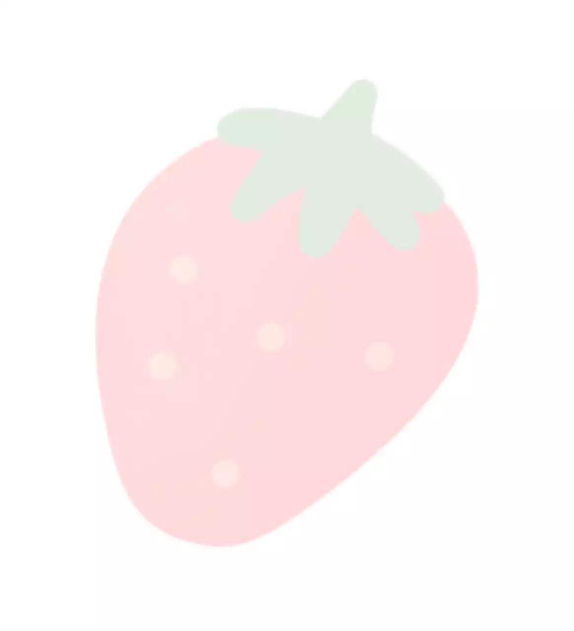 핑크 미니멀 과일 스티커