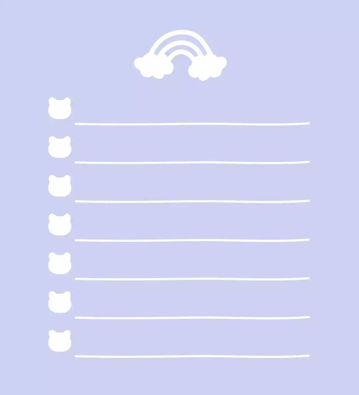 연보라 아기자기한 메모지 문구