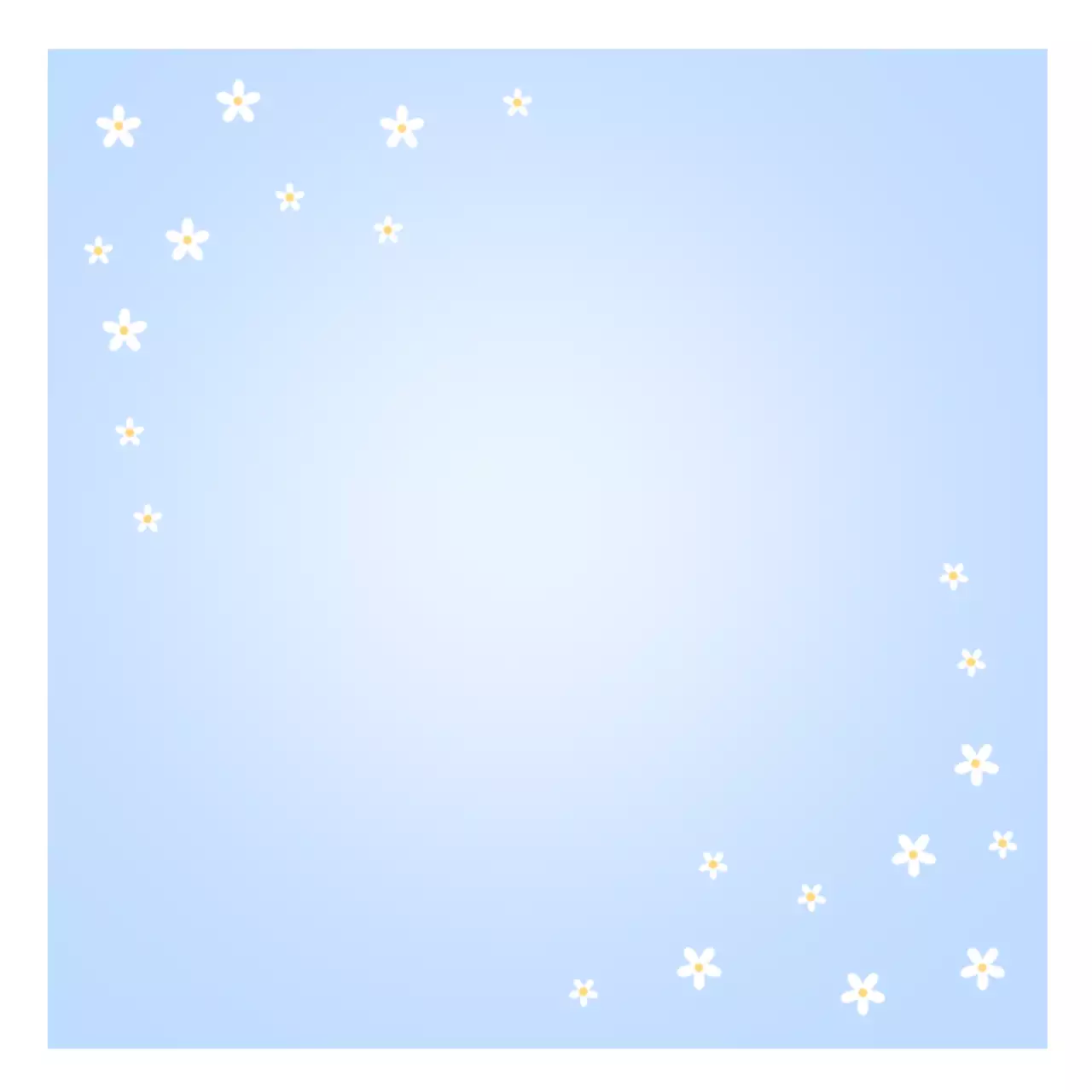 하늘색 심플 자연 포토프레임