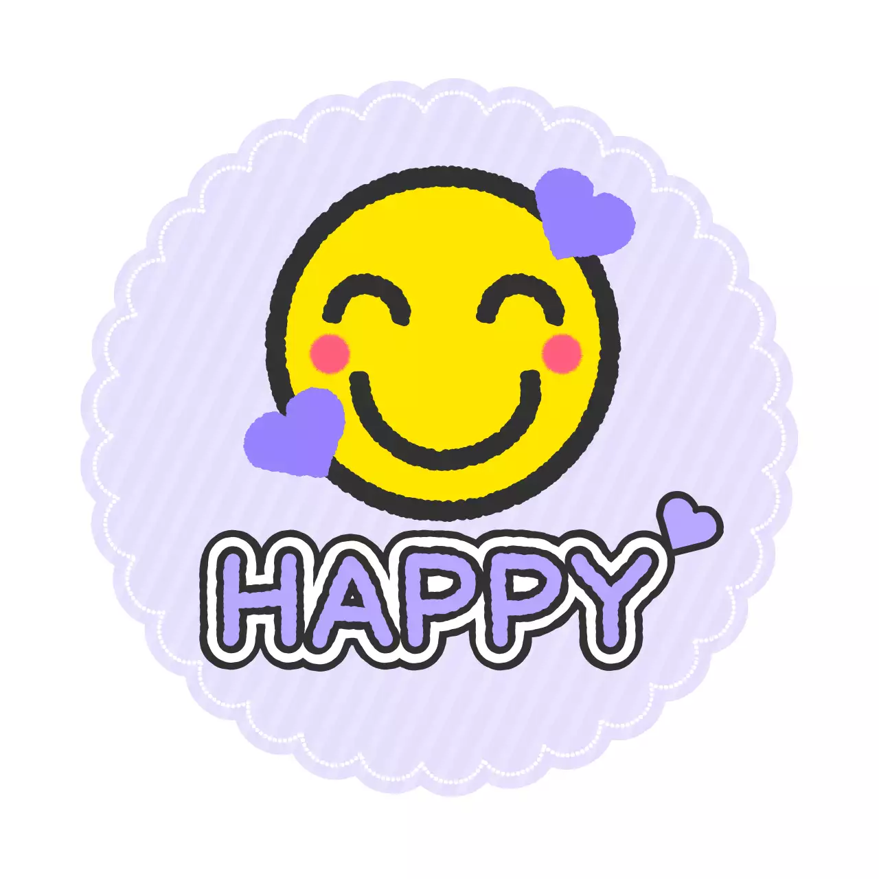 연보라 아기자기한 감정 스티커