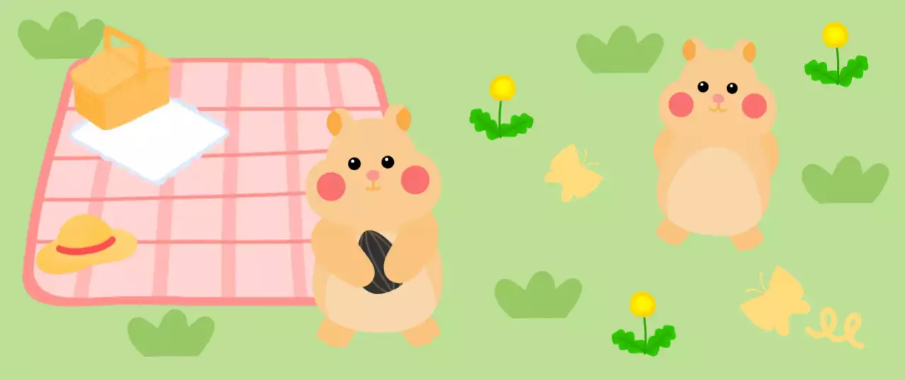 연두 아기자기한 동물 스티커