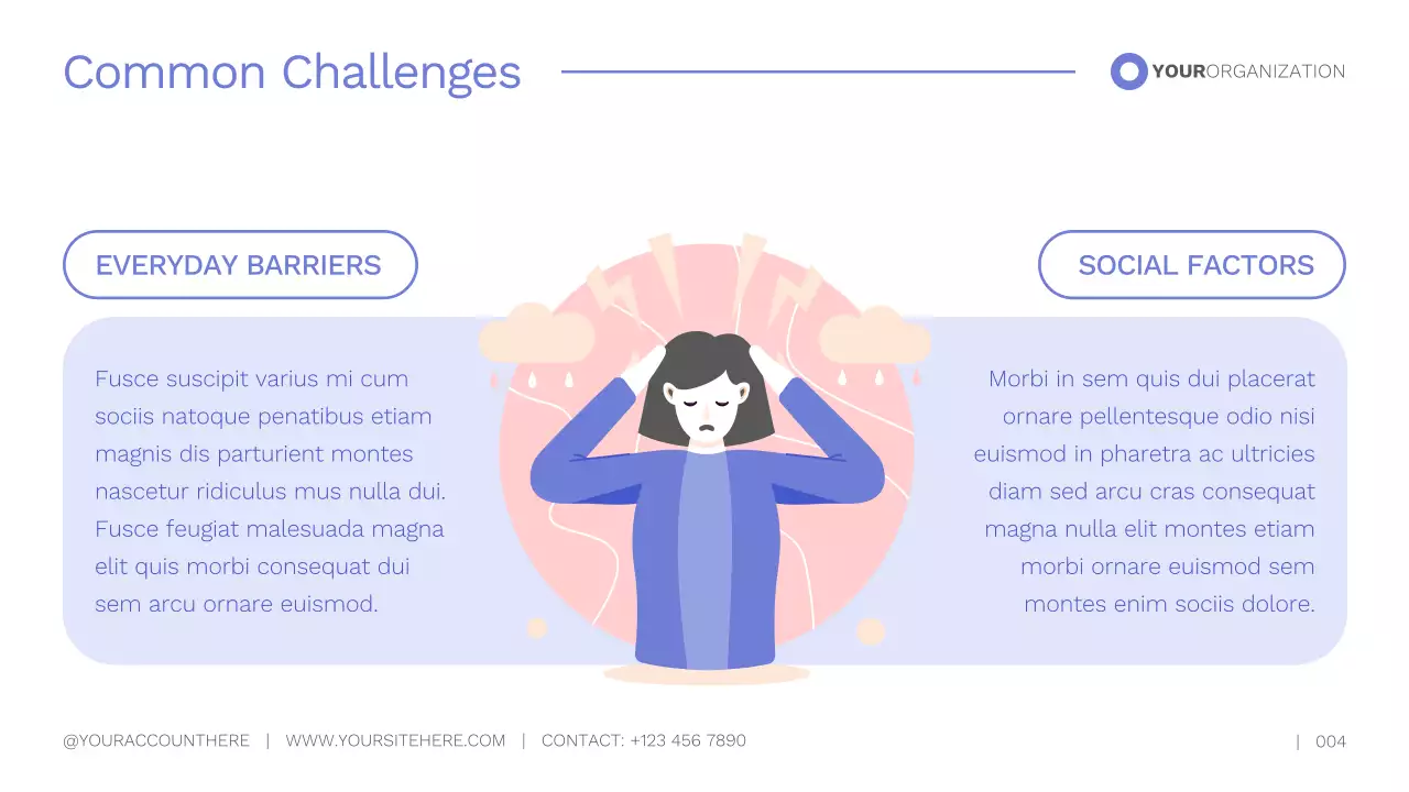 Pastel Mental Health Awareness in Illustrative Style Presentation