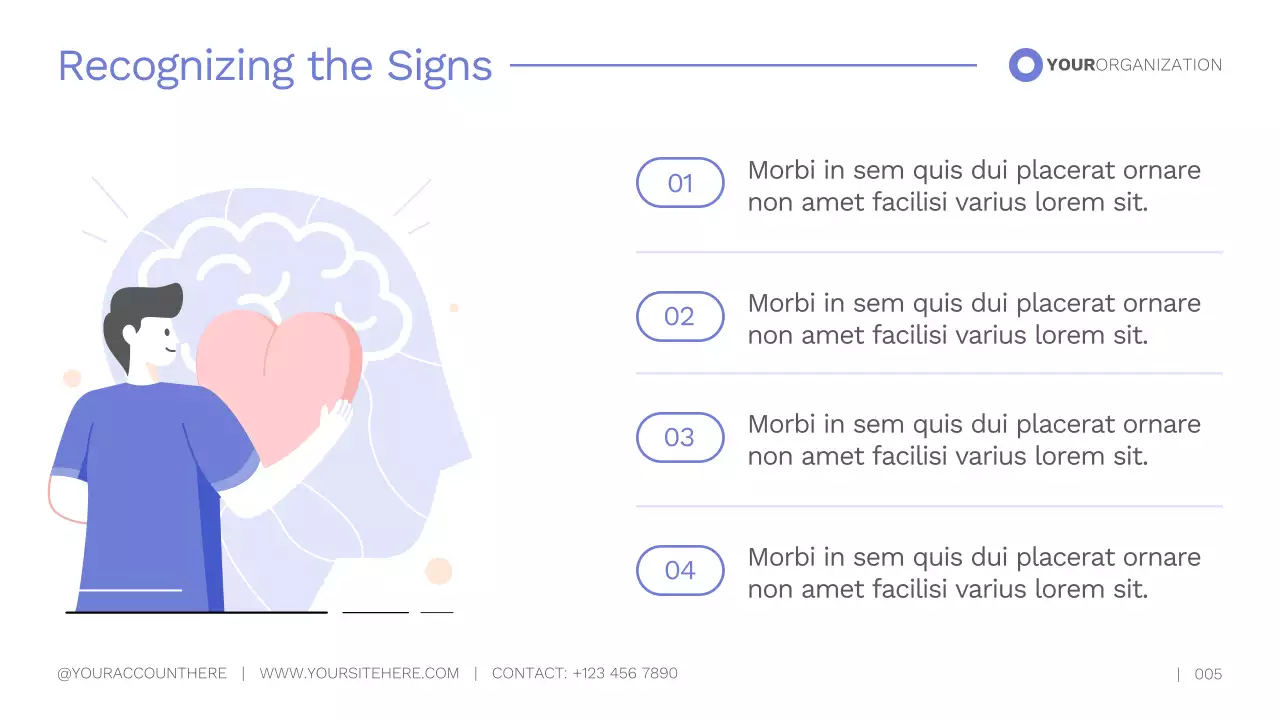 Pastel Mental Health Awareness in Illustrative Style Presentation