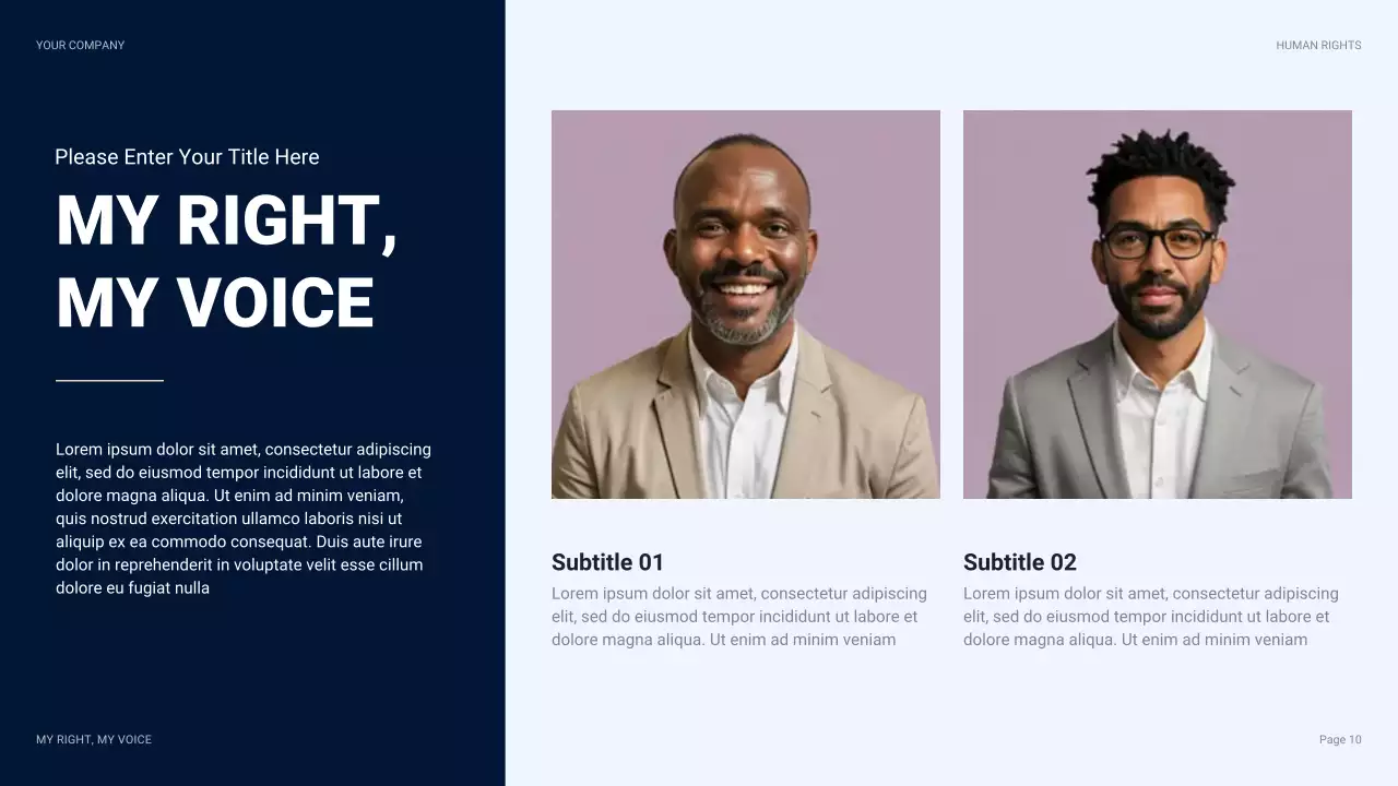 Navy Modern Human Rights Presentation