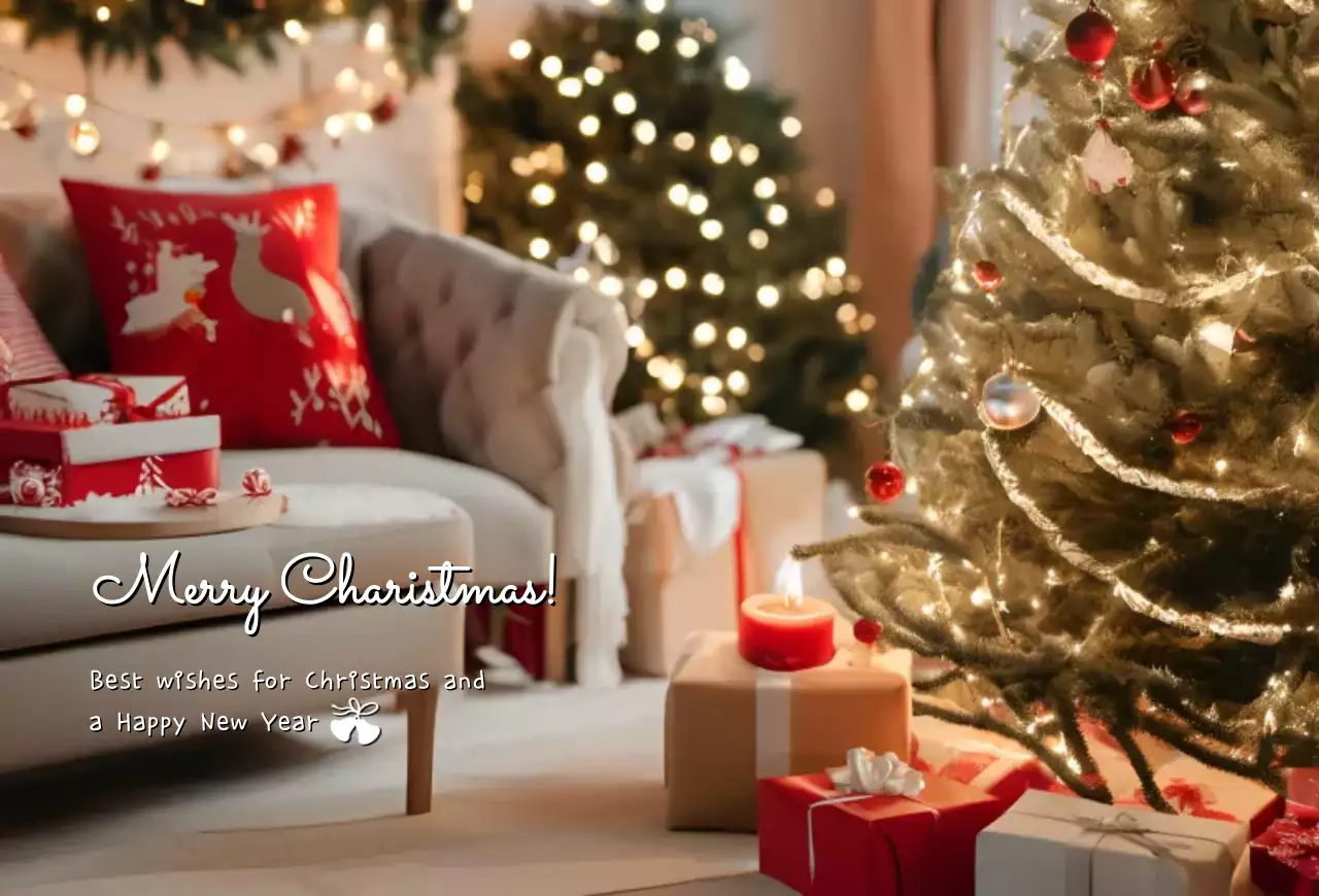 빨강 클래식 크리스마스 축제