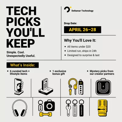 Beige Modern Tech Promotion Social Media Post