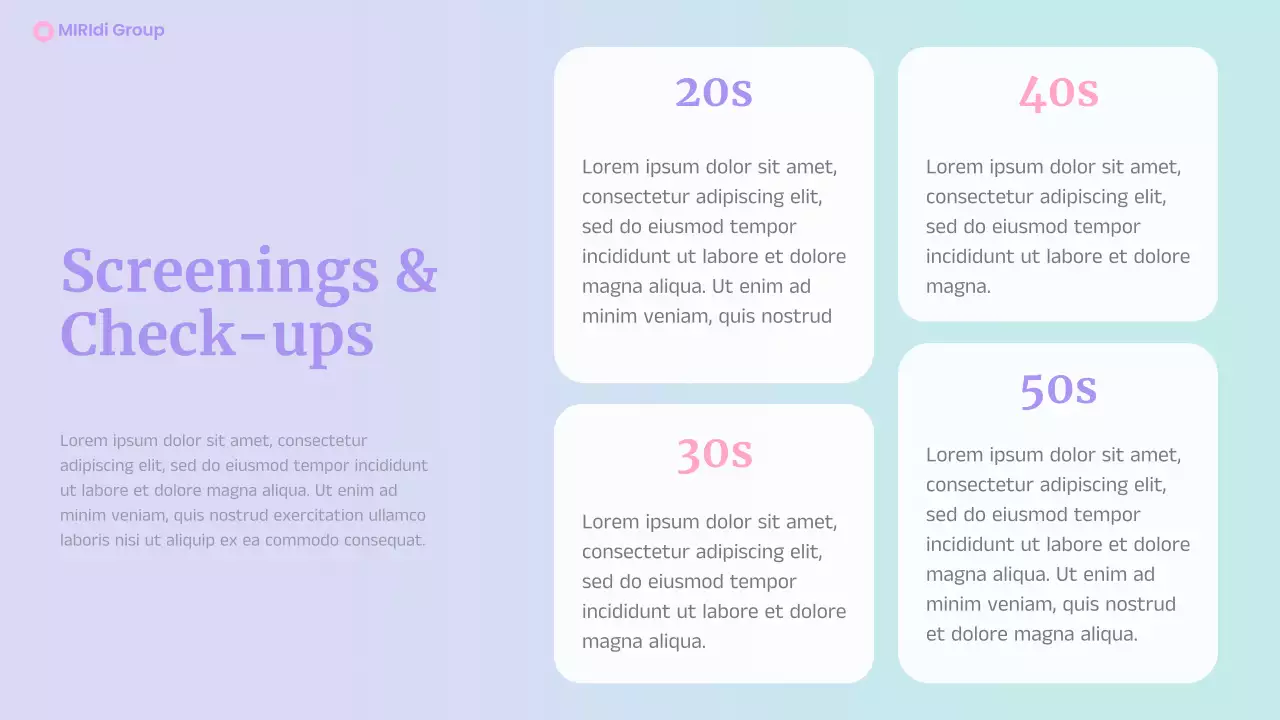 Pink Aesthetic Women's Health Presentation