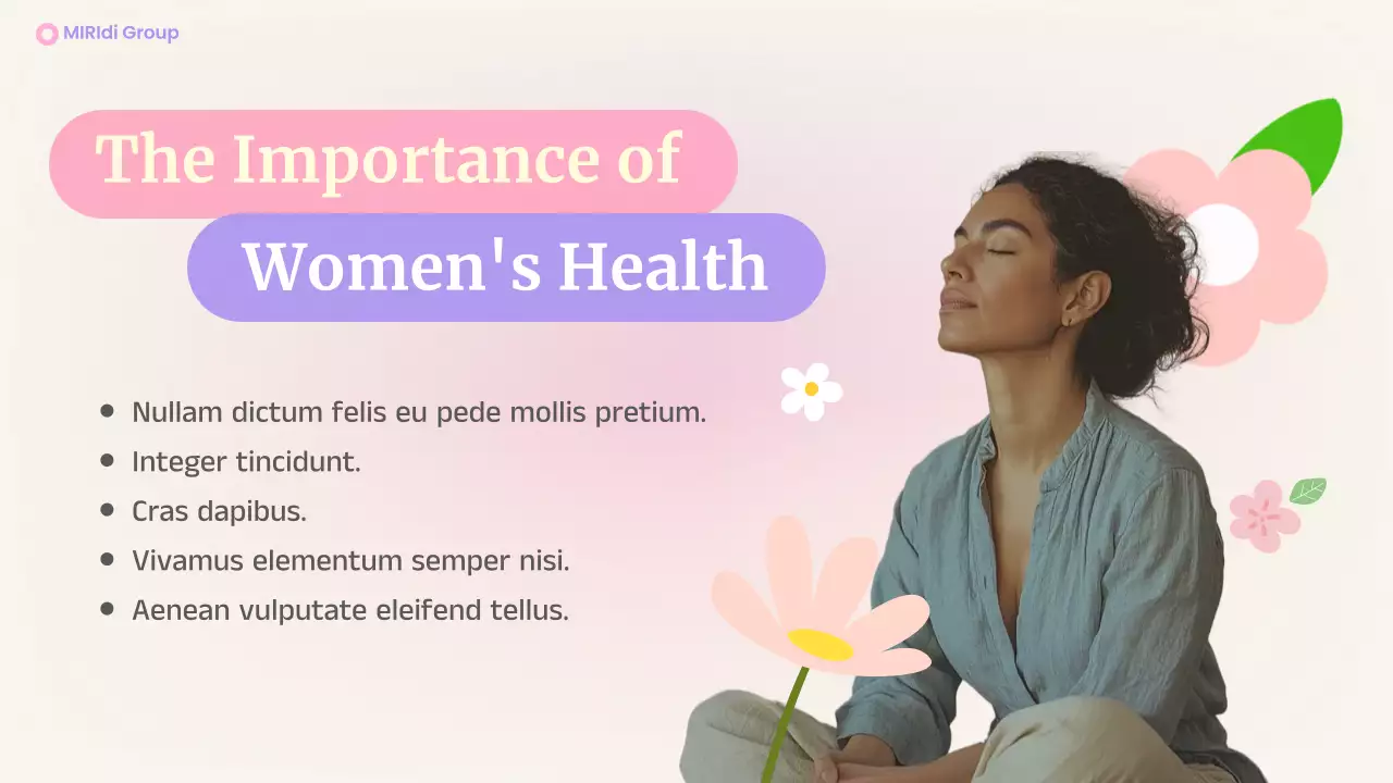 Pink Aesthetic Women's Health Presentation