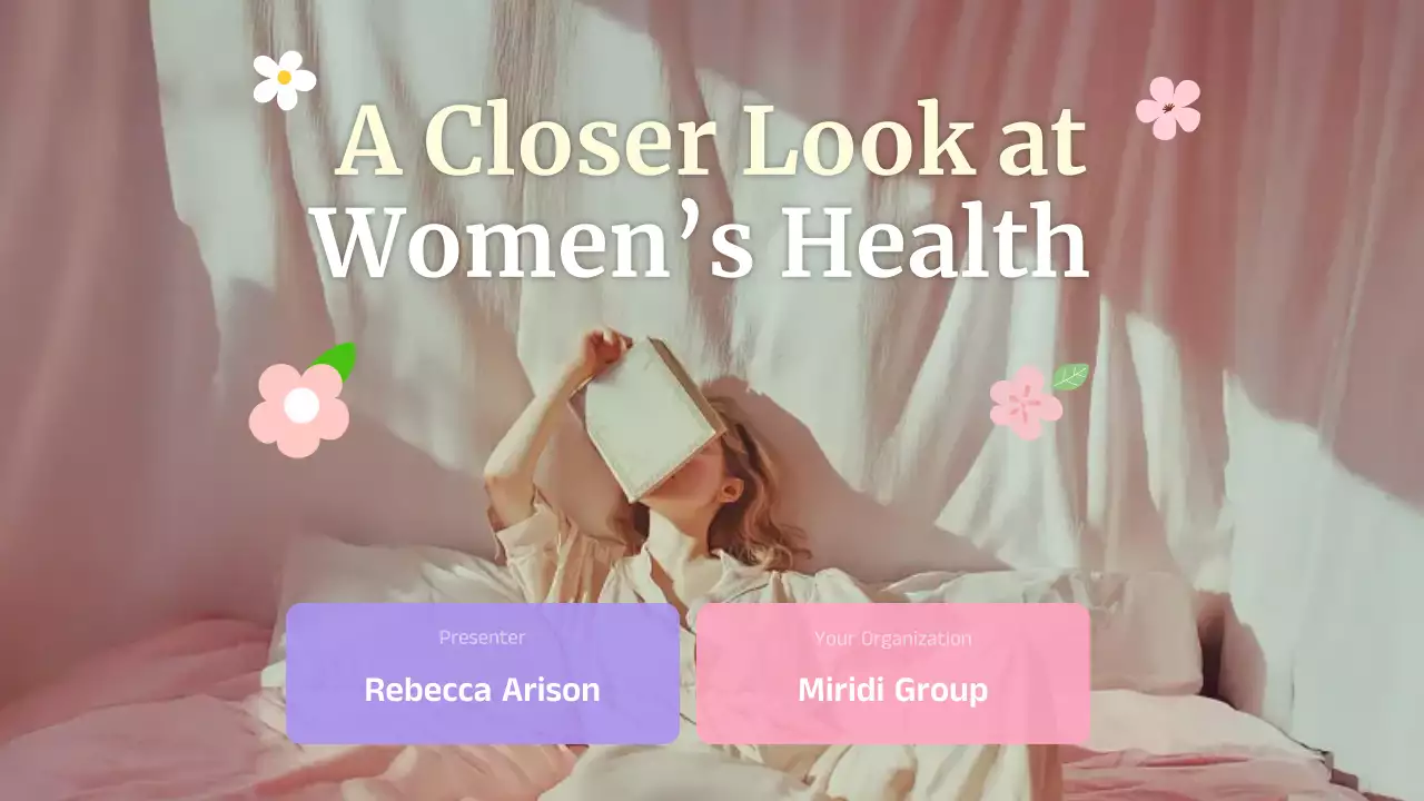 Pink Aesthetic Women's Health Presentation