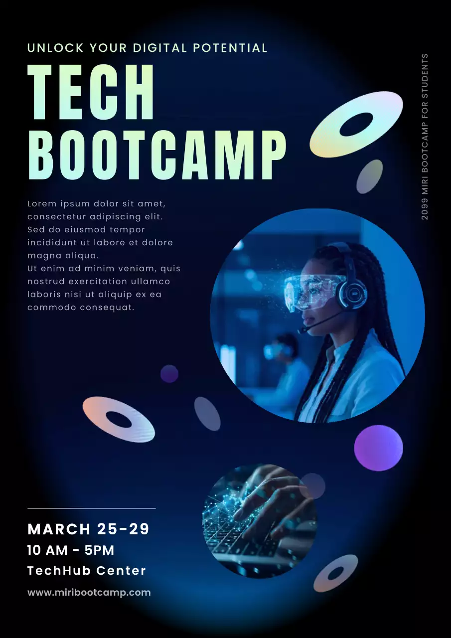 Blue Modern Tech Event Announcement