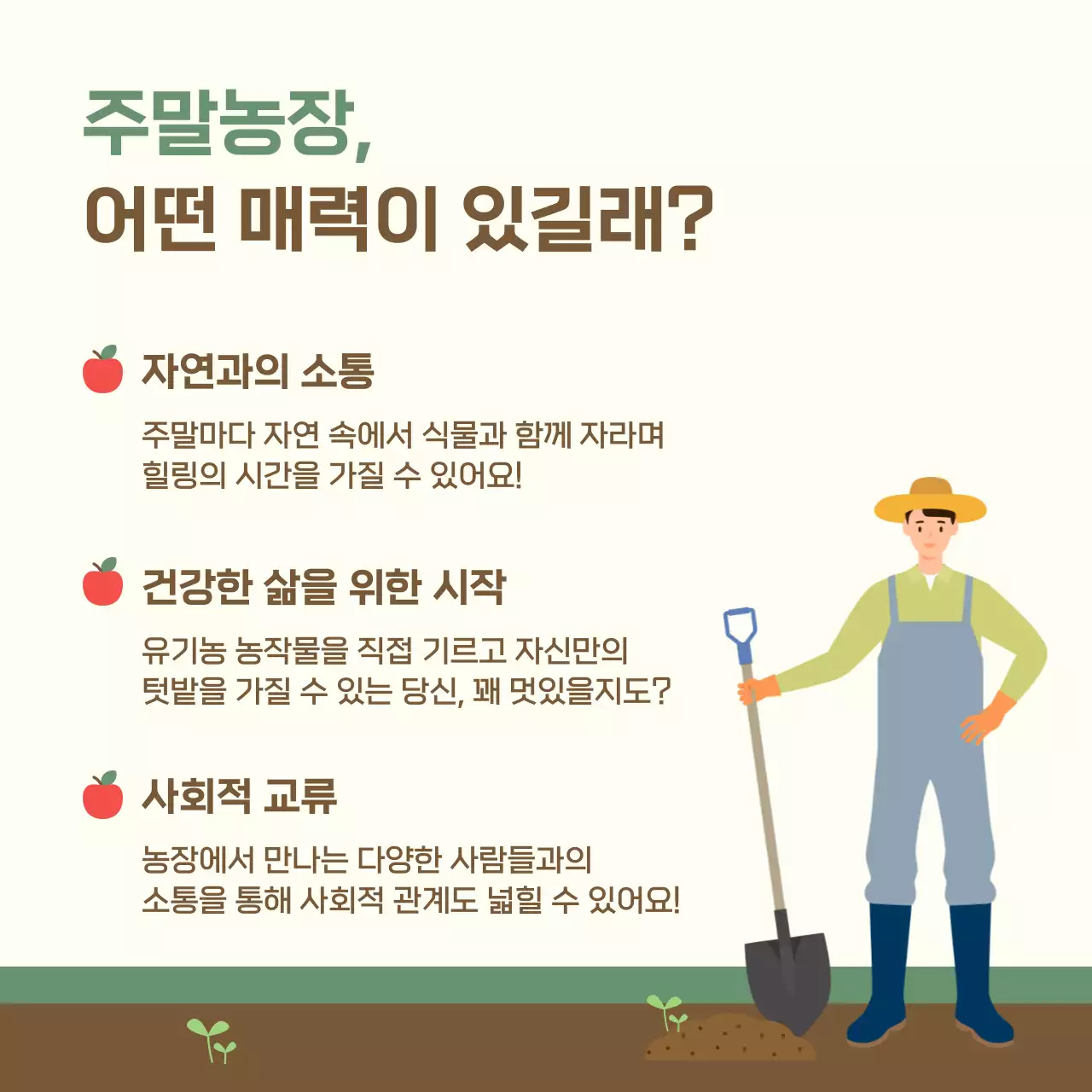 아이보리 심플 농장 모집 안내