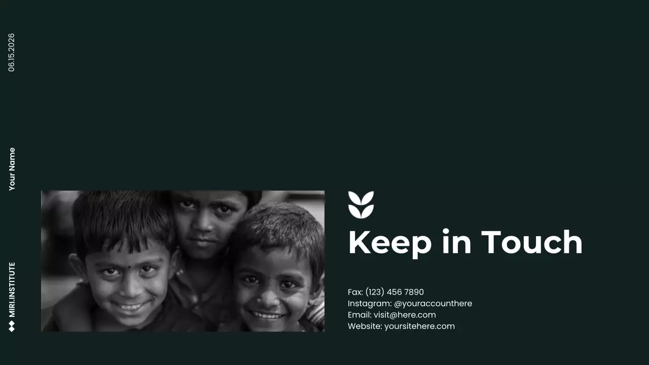 Green Minimalist Impact Report Presentation