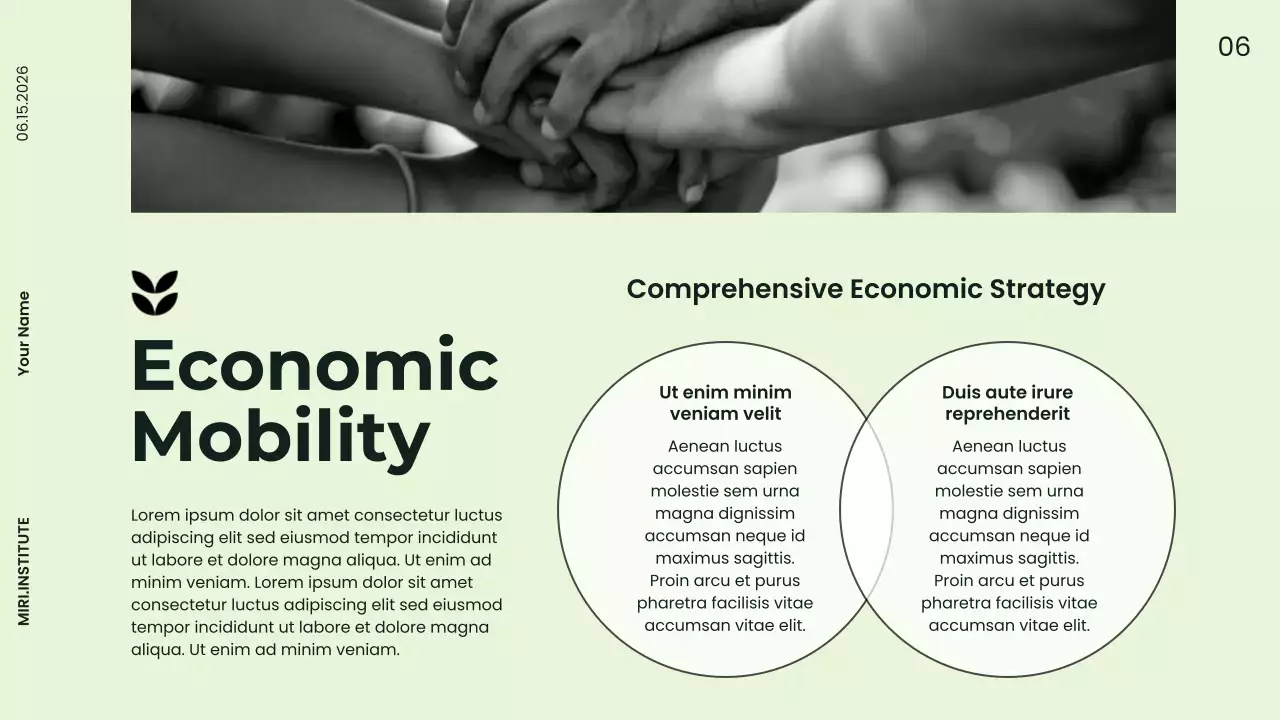 Green Minimalist Impact Report Presentation