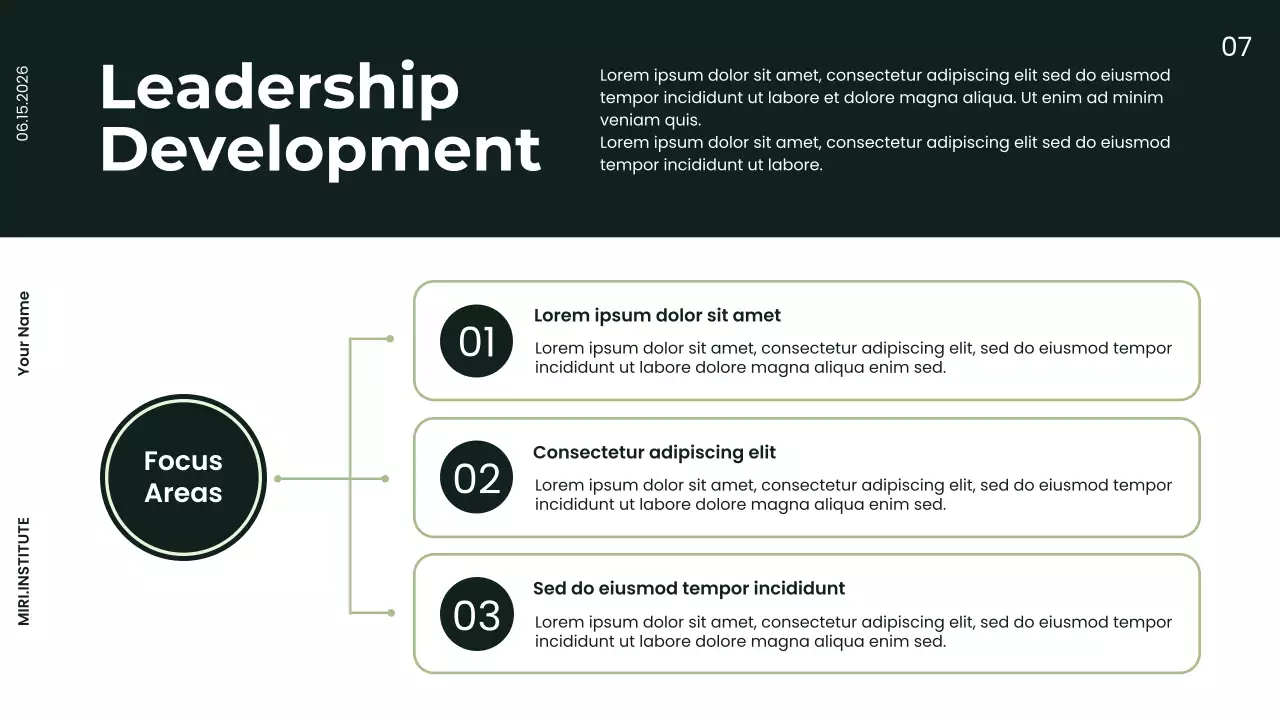Green Minimalist Impact Report Presentation