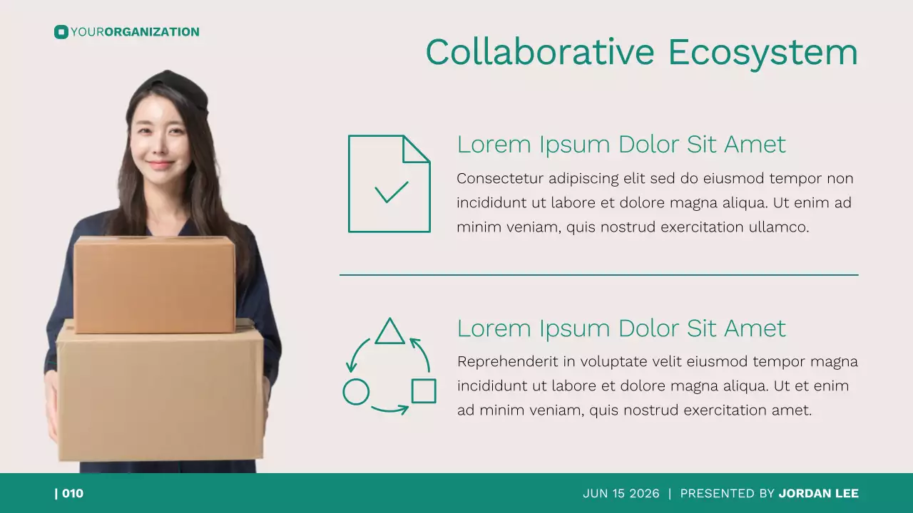 Clean Professional Non-profit Impact Report for Your Project or Organization Presentation