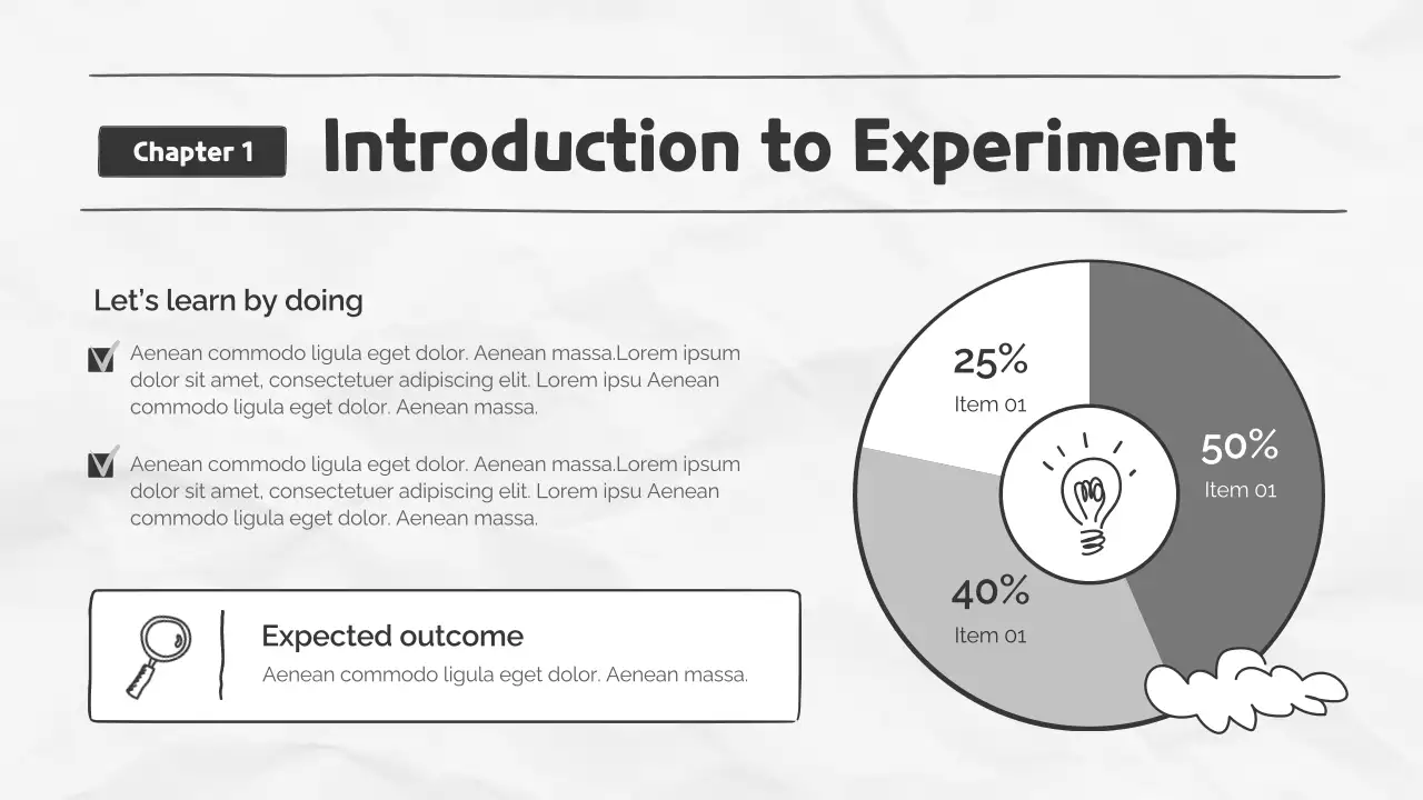 Black and White Vintage Science Class Presentation