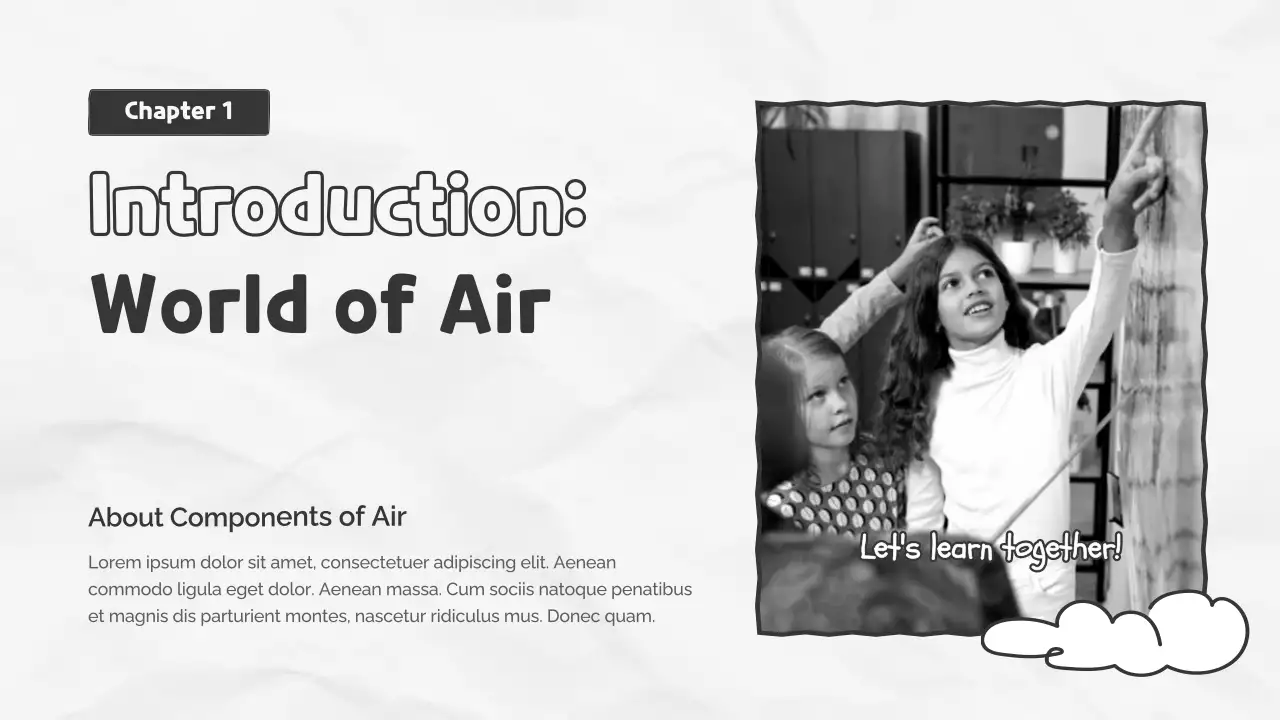 Black and White Vintage Science Class Presentation