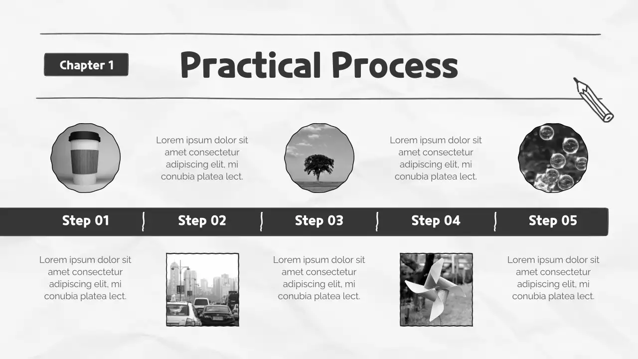 Black and White Vintage Science Class Presentation