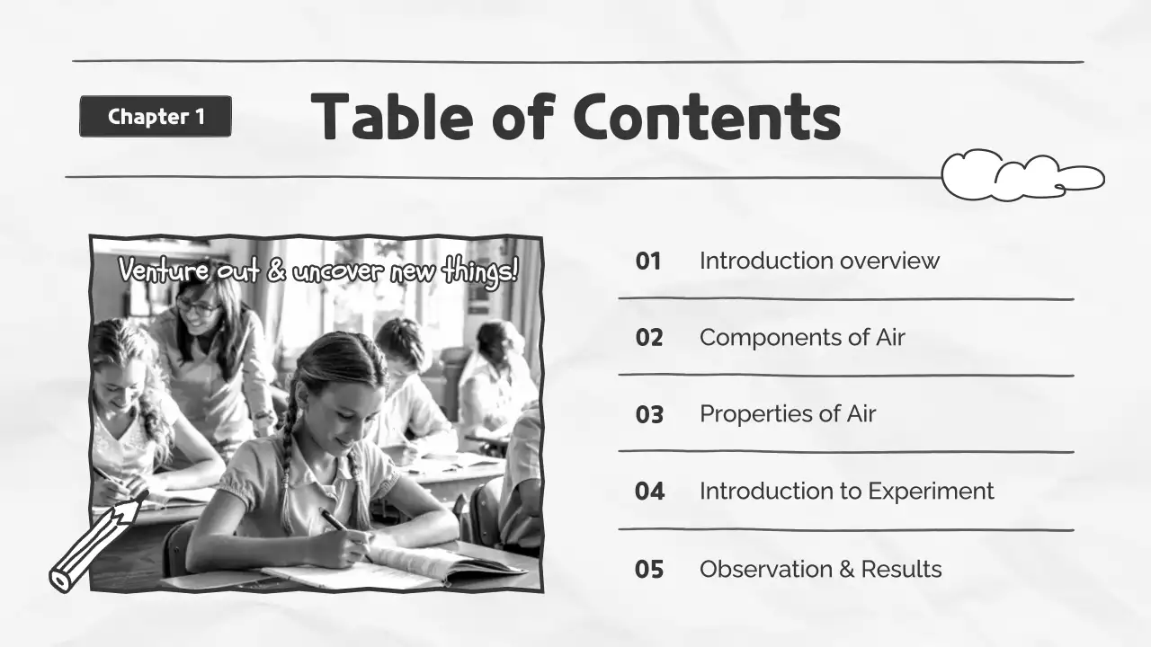 Black and White Vintage Science Class Presentation