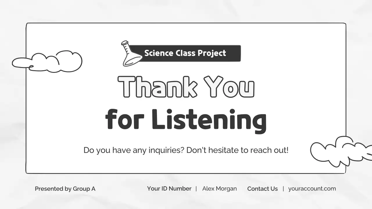 Black and White Vintage Science Class Presentation