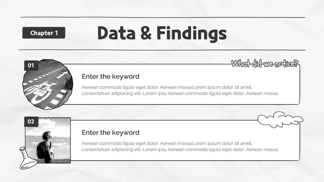 Black and White Vintage Science Class Presentation