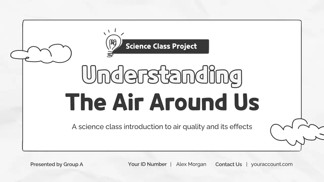 Black and White Vintage Science Class Presentation