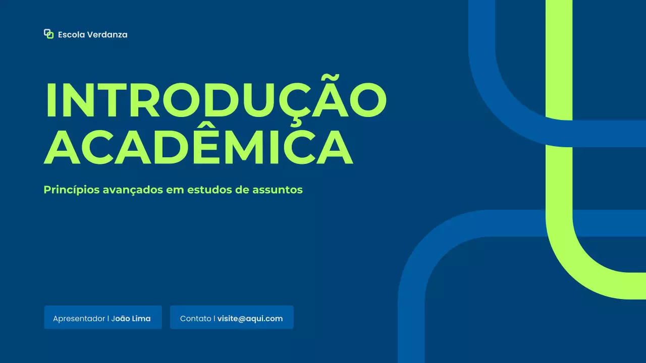 palestra sobre educação moderna azul