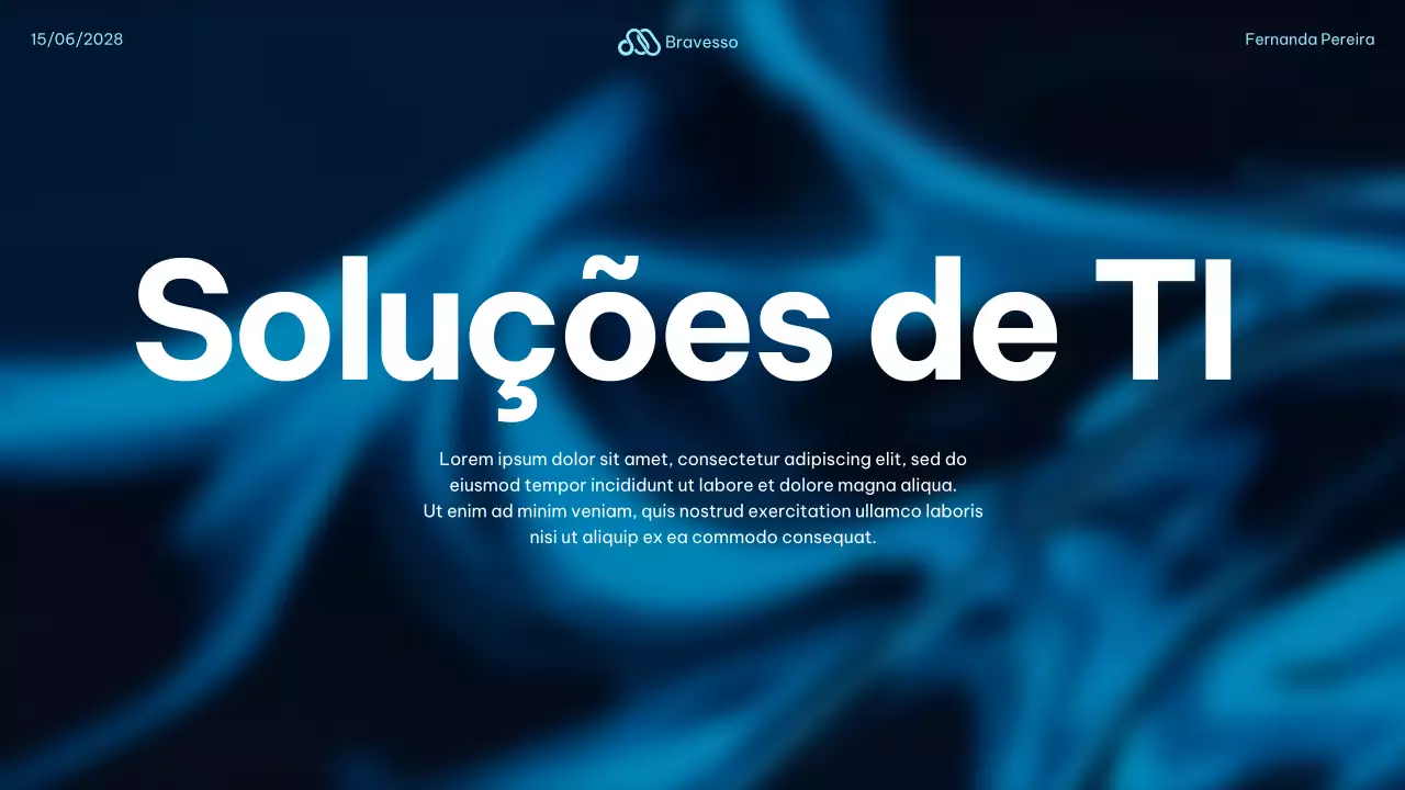 Anúncio da Blue Modern IT
