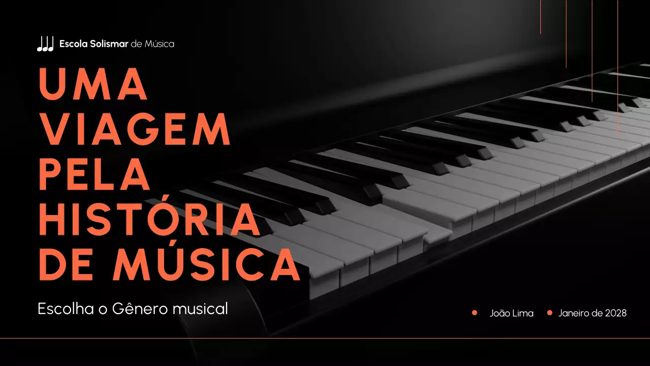 Laranja e preto História da música moderna