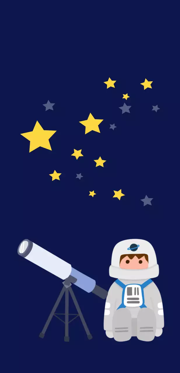 남색 심플 천문학 교육 자료