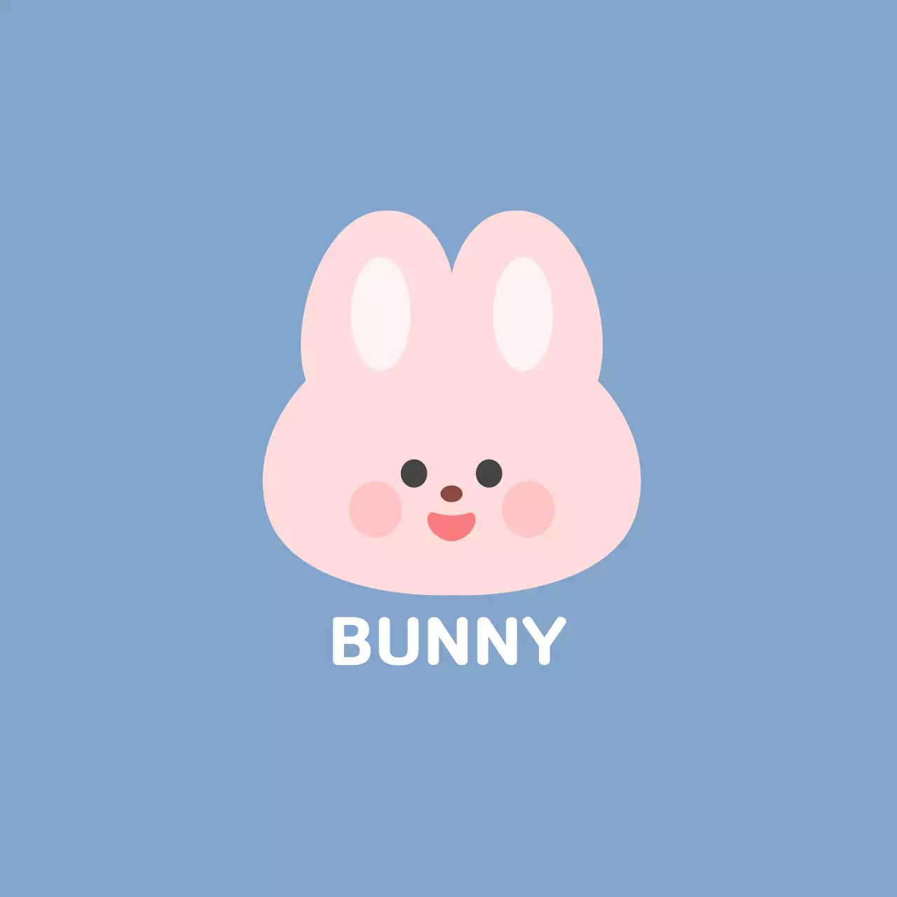 하늘색 아기자기한 캐릭터 스티커