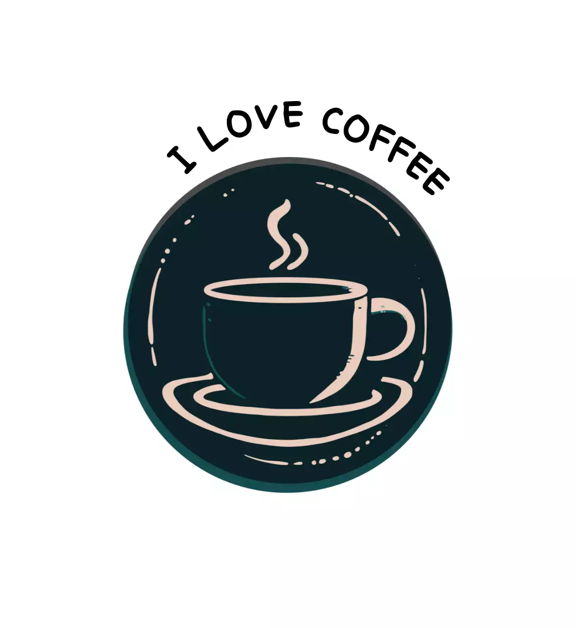 남색 빈티지 로고