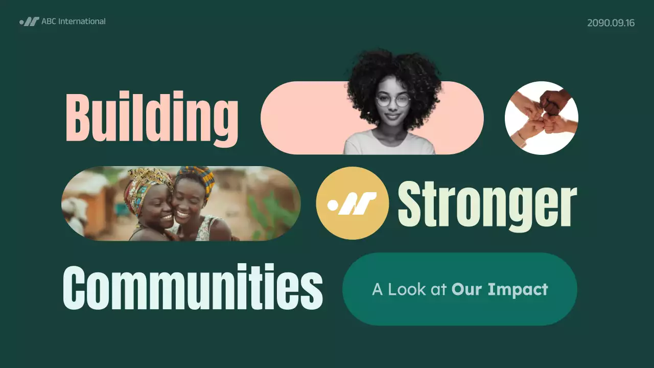 Green Modern Community Announcement