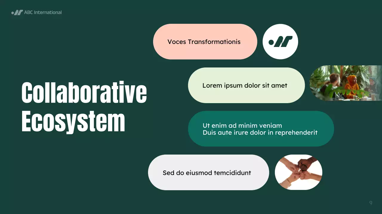 Green Modern Community Announcement