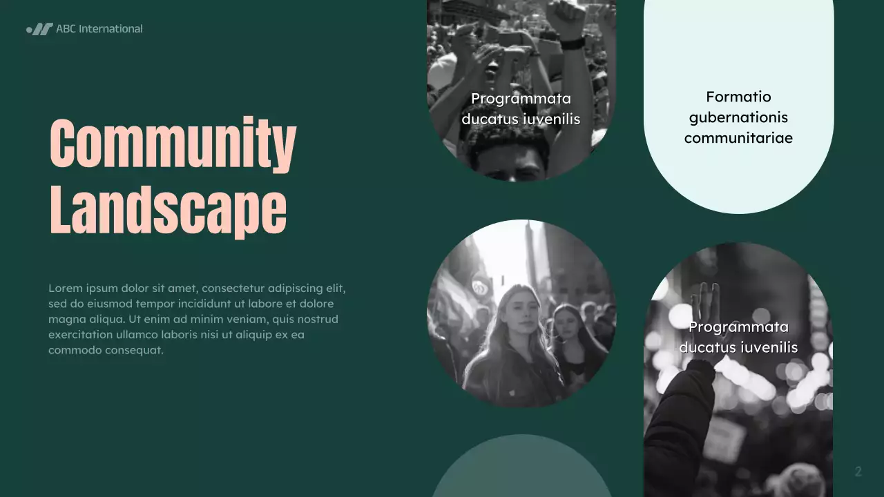 Green Modern Community Announcement