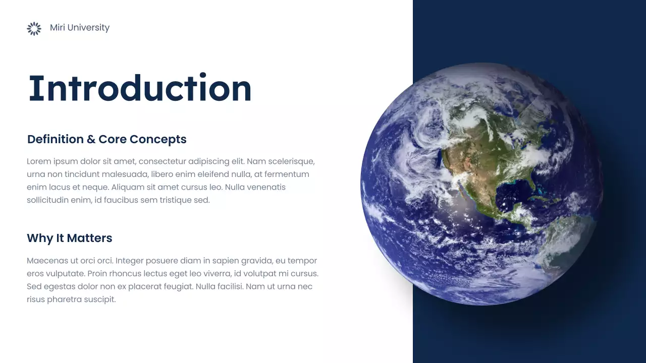 Blue Modern Environmental Lecture