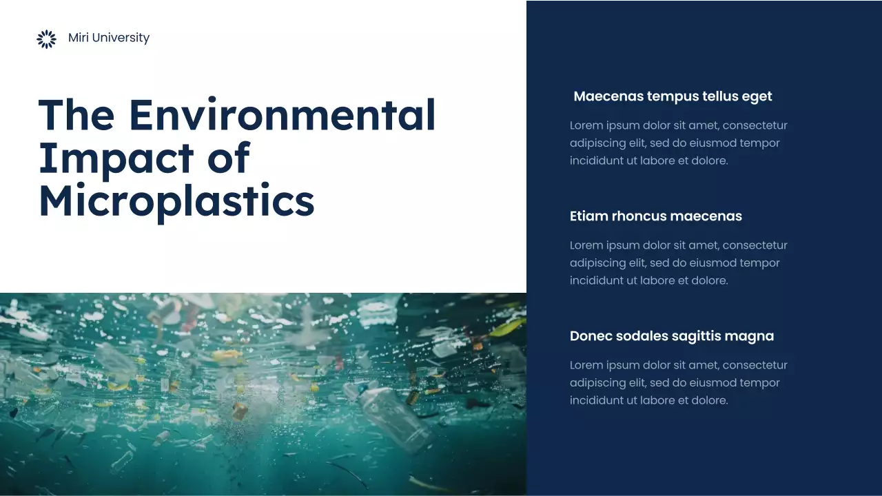 Blue Modern Environmental Lecture