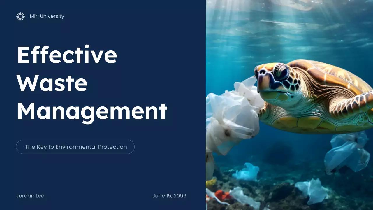 Blue Modern Environmental Lecture