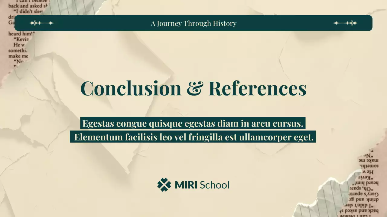 Green and Cream Classic Vintage History Project Presentation