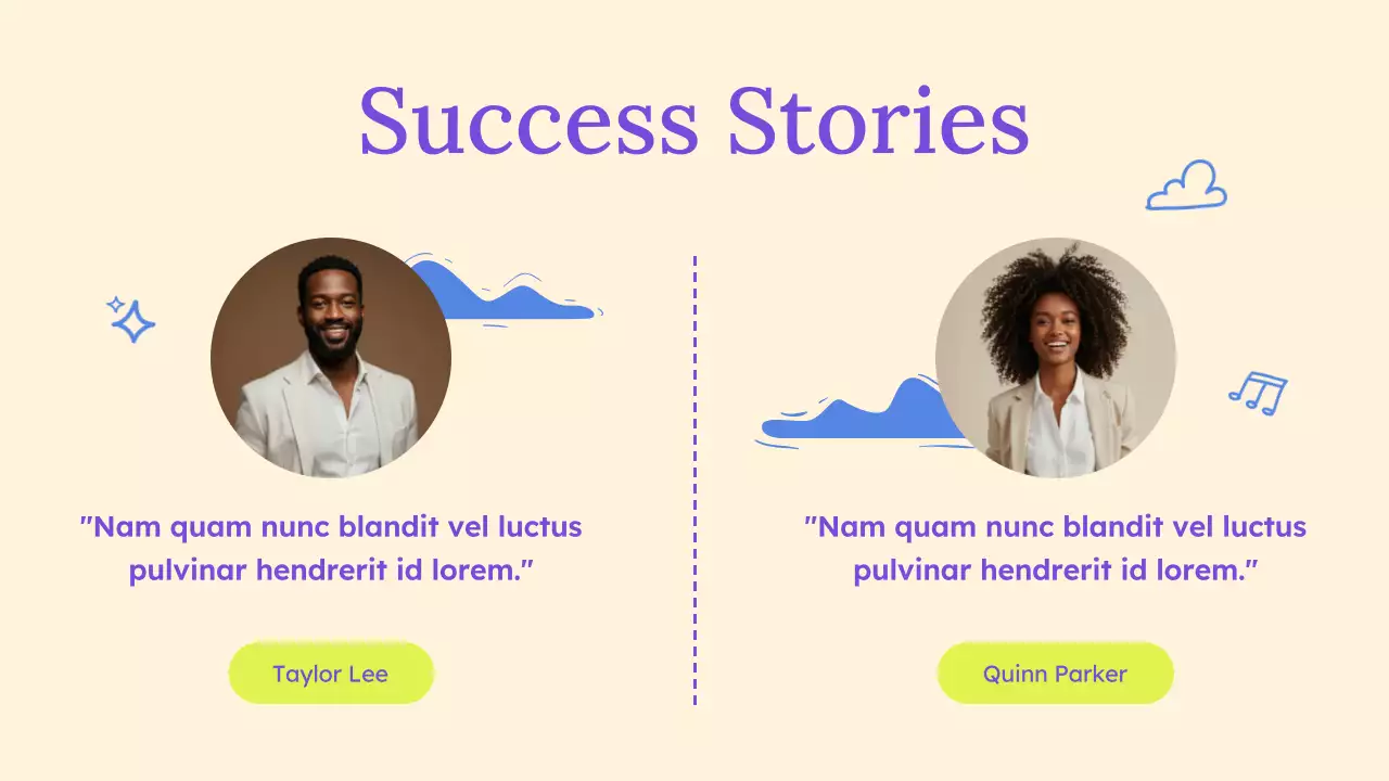 Purple Illustrated Wellness Mental Health Presentation