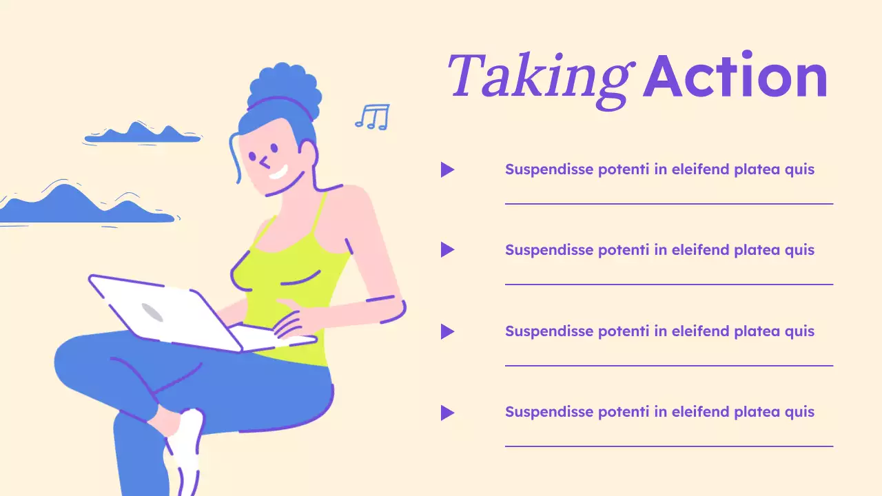 Purple Illustrated Wellness Mental Health Presentation