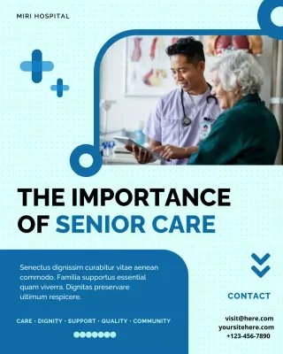 Blue Modern Healthcare Promotion Instagram Post