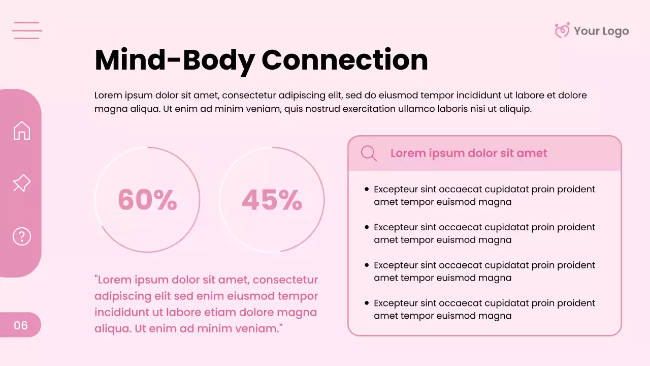 Pink Modern Women's Health Presentation