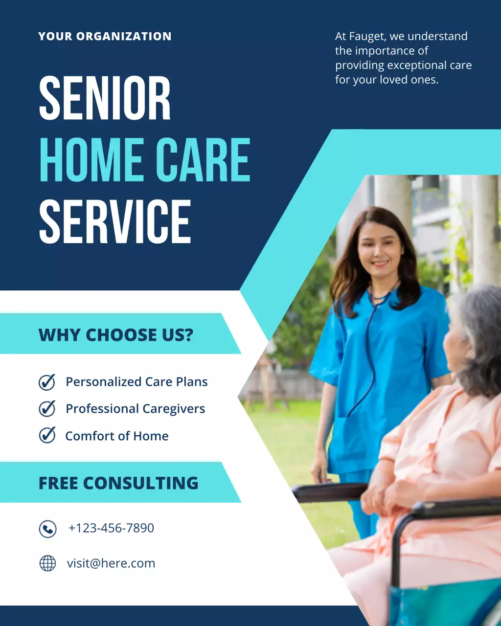 Blue Professional Care Promotion Instagram Post