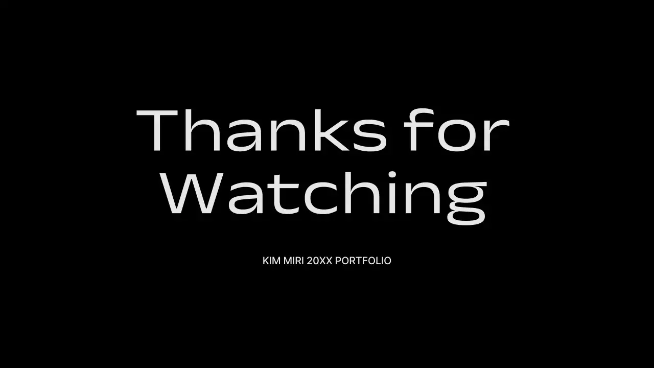 검정 깔끔 그래픽 포트폴리오